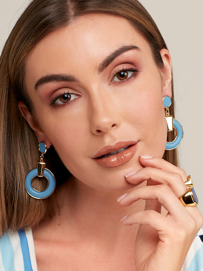 Bohemian Flair Faux Leather Drop Earring