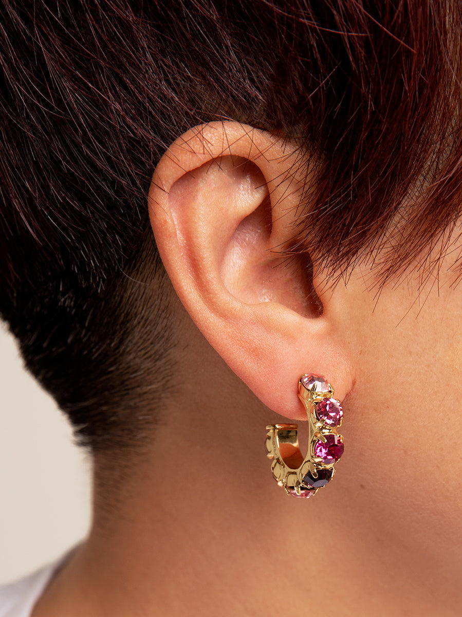 Charlie Crystal Hoops Earring