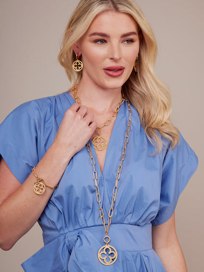 Florence Small Medallion Earring