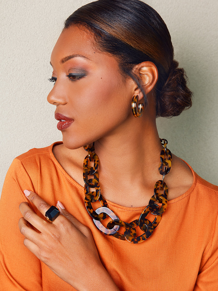 Timeless Torti Collar Necklace