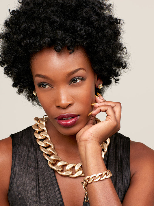 Camilla Large Curb Chain Collar Necklace