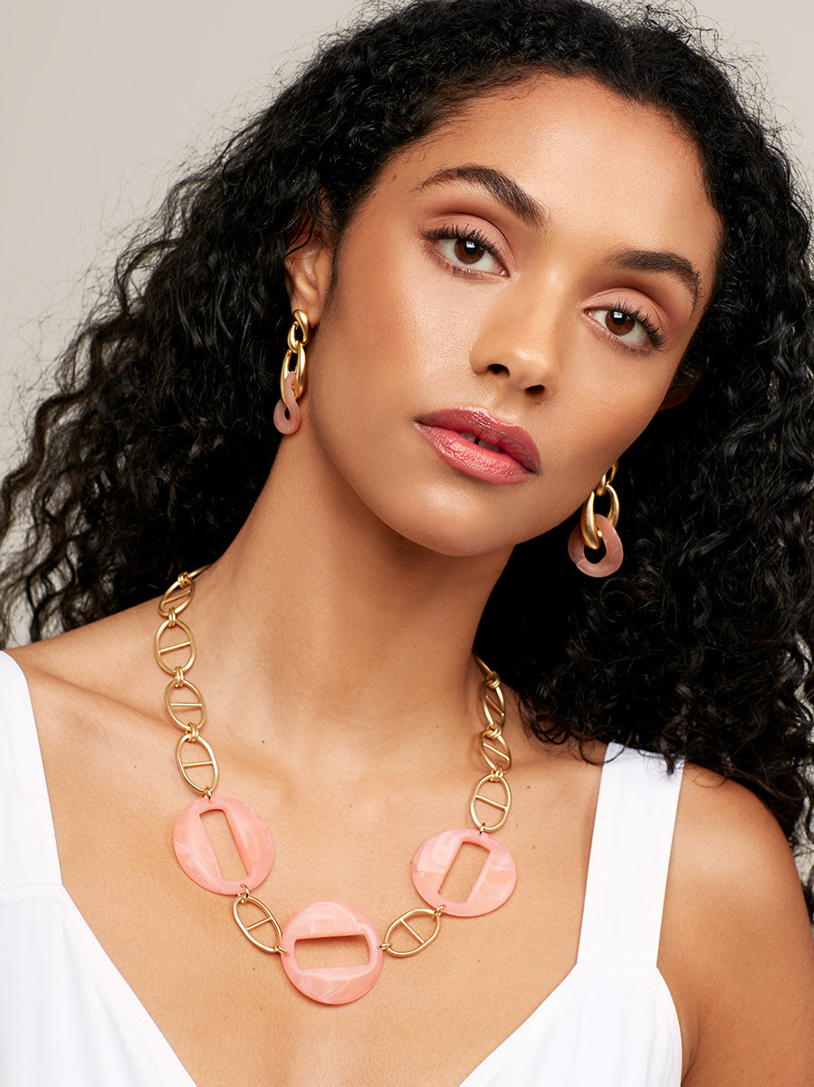 Cloud Links and Mariner Chain Collar Necklace