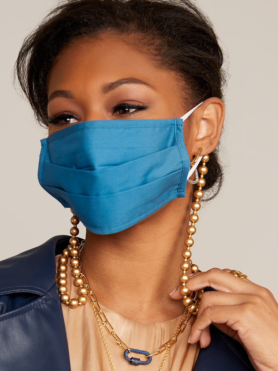 Matte Metallic Beaded Convertible Mask Chain
