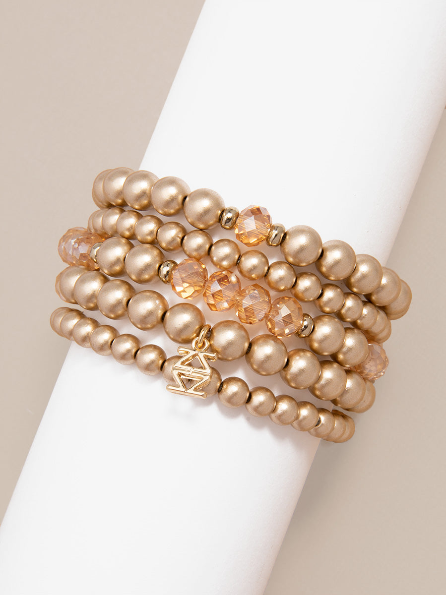 Golden Horizon Beaded Bracelet Set