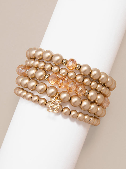 Golden Horizon Beaded Bracelet Set
