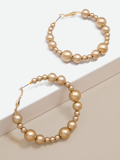 Serena Metallic Hoop Earring