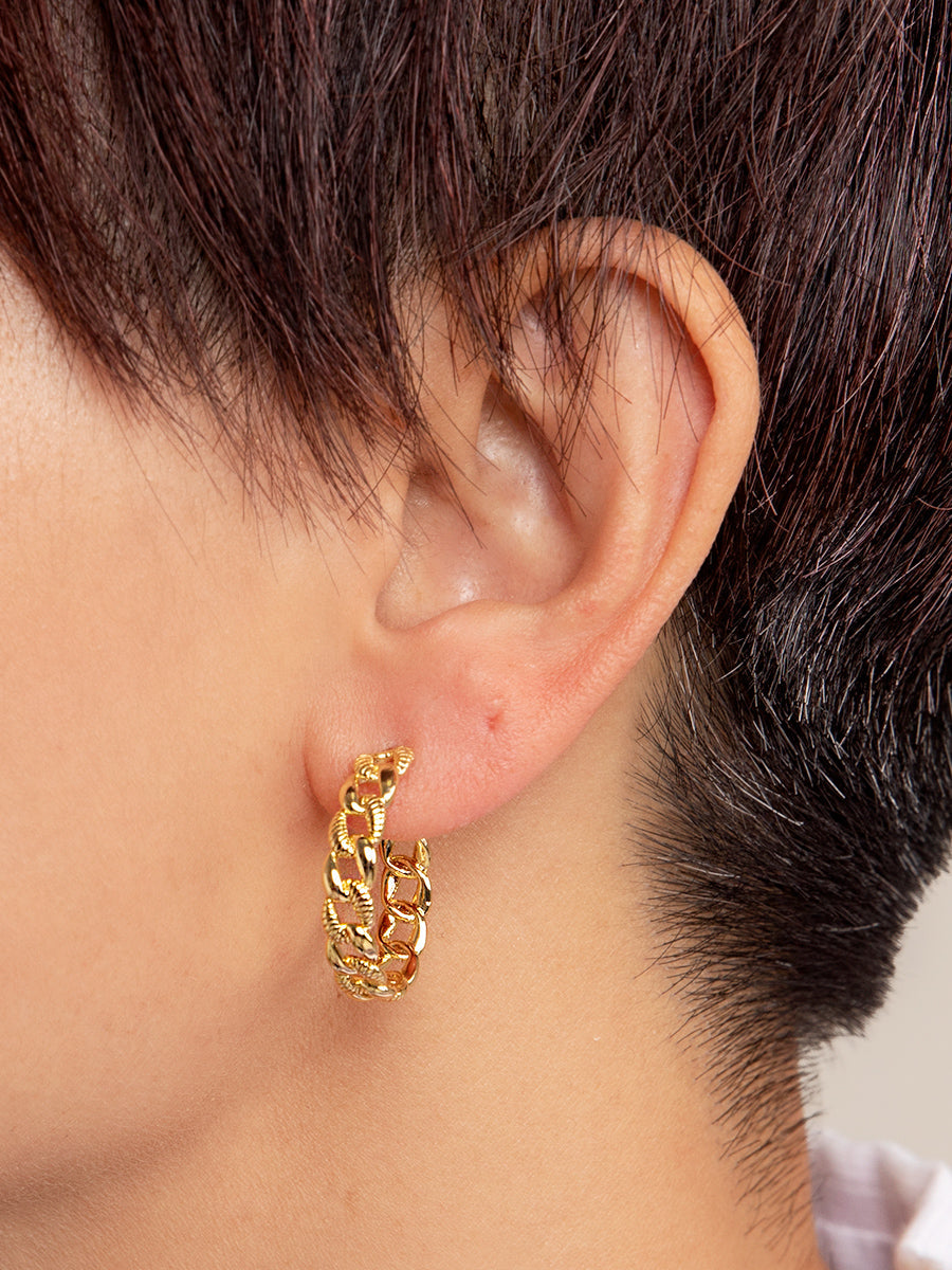 Brandi Braided Hoop Earring
