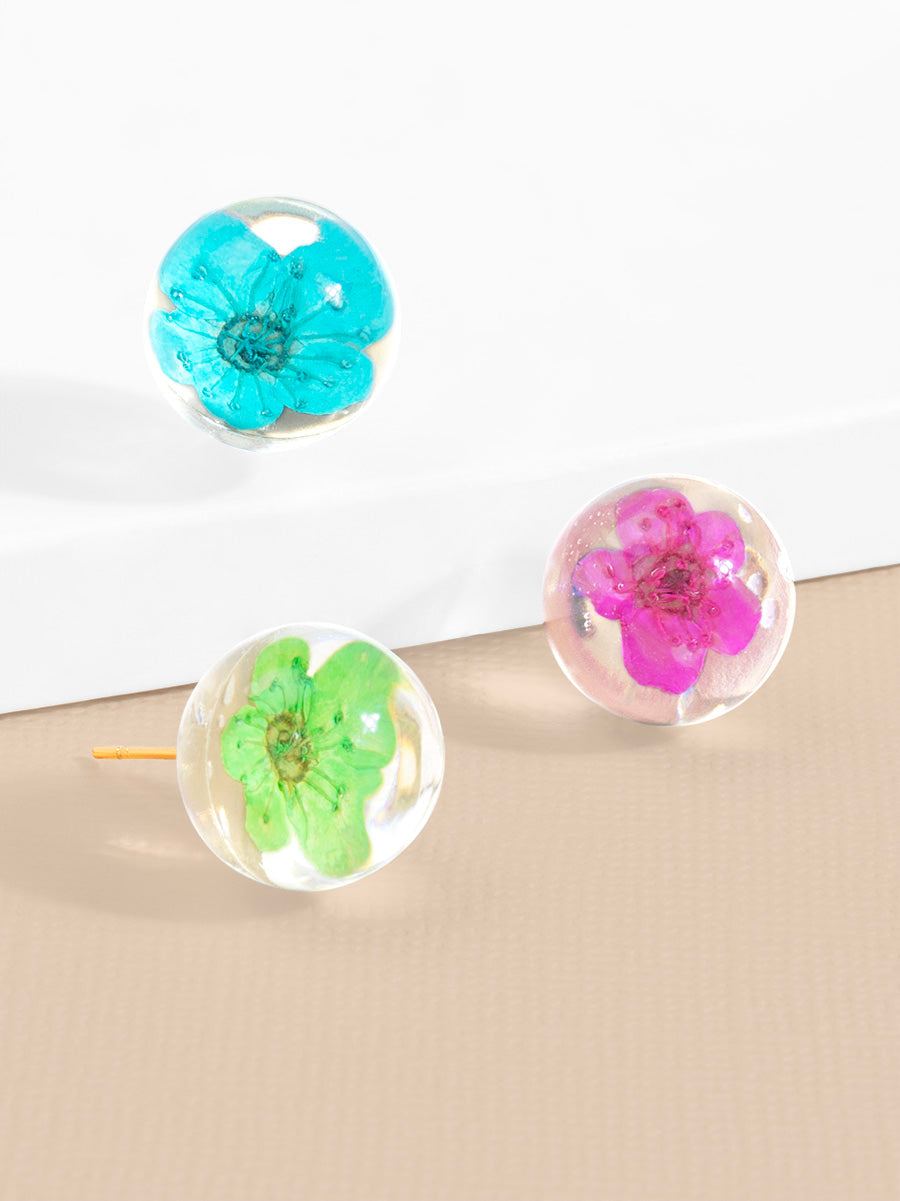 Amelia Lucite Floating Stud Earring