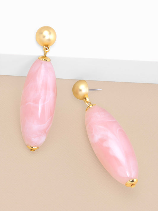 Glossy Resin Bead Drop Earring