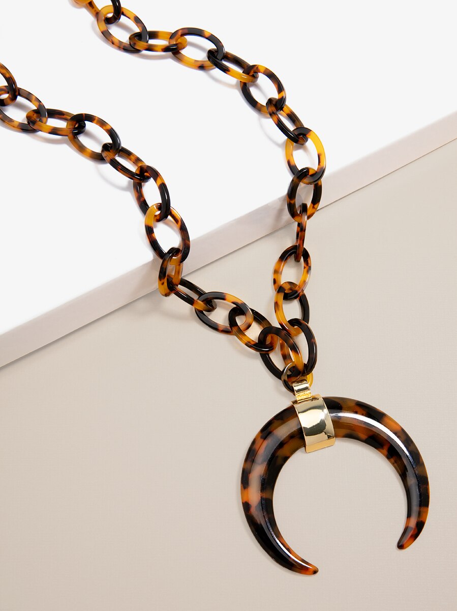 Tropical Torti Horn Necklace