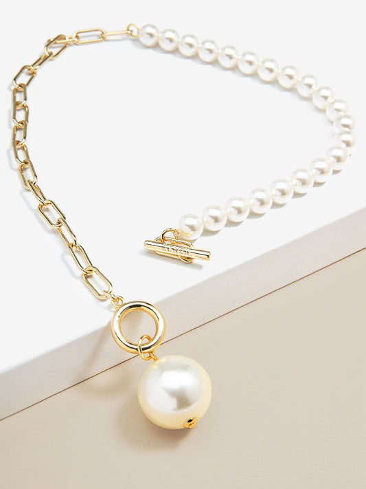 Best of Both Worlds Pearl Collar Necklace