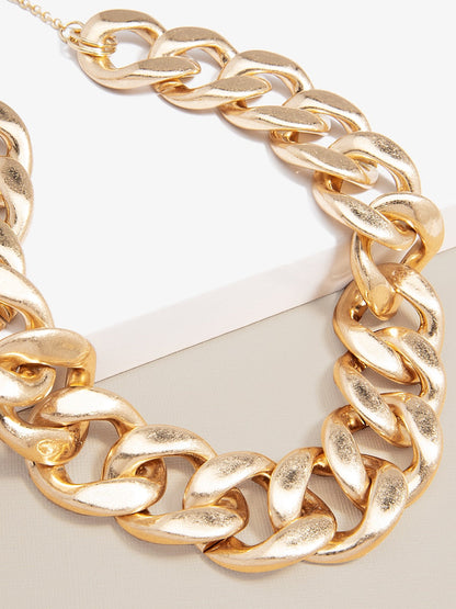 Camilla Large Curb Chain Collar Necklace