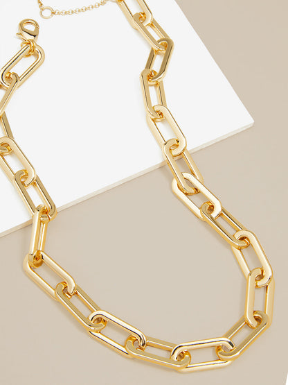 Forever Linked Chain Collar Necklace