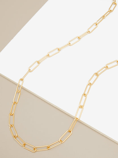 Margot Paperclip Link Long Necklace