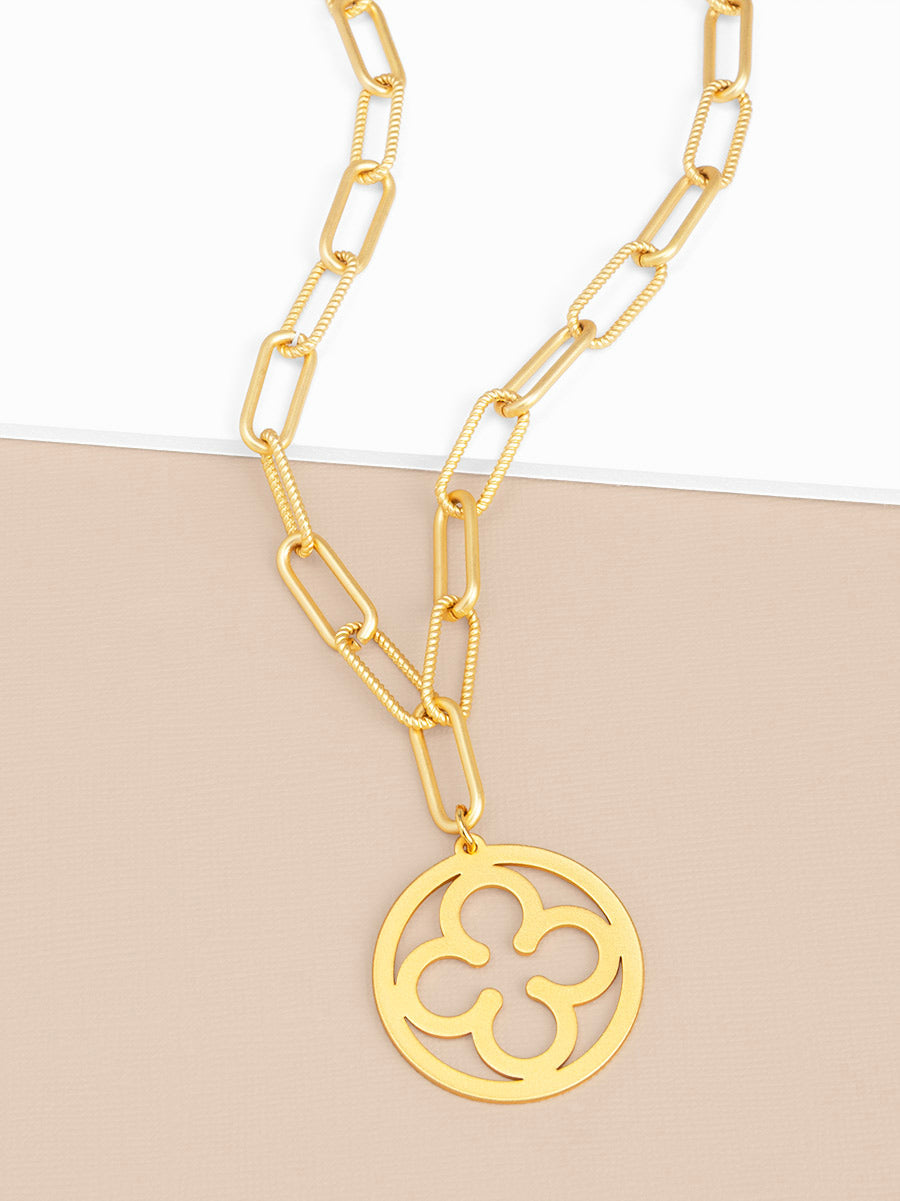 Florence Medallion Short Necklace