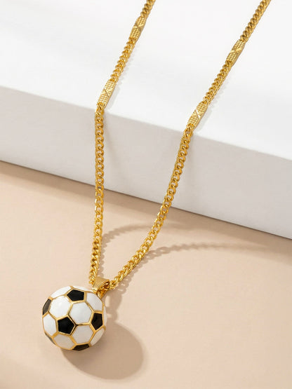 Soccer Charm Short Necklace