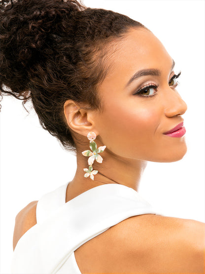 Tropical Torti Floral Earring