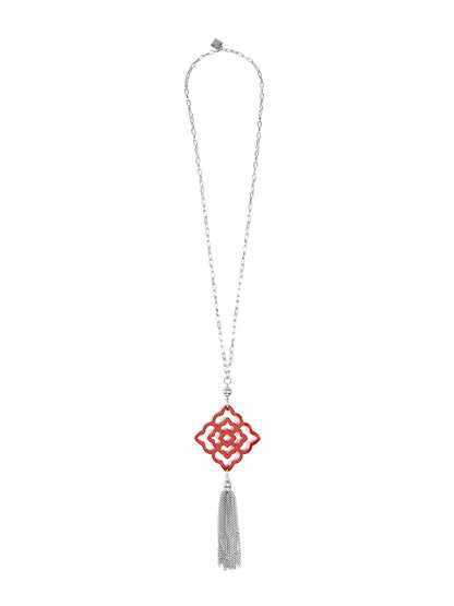 Rose Tassel Necklace