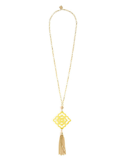 Rose Tassel Necklace