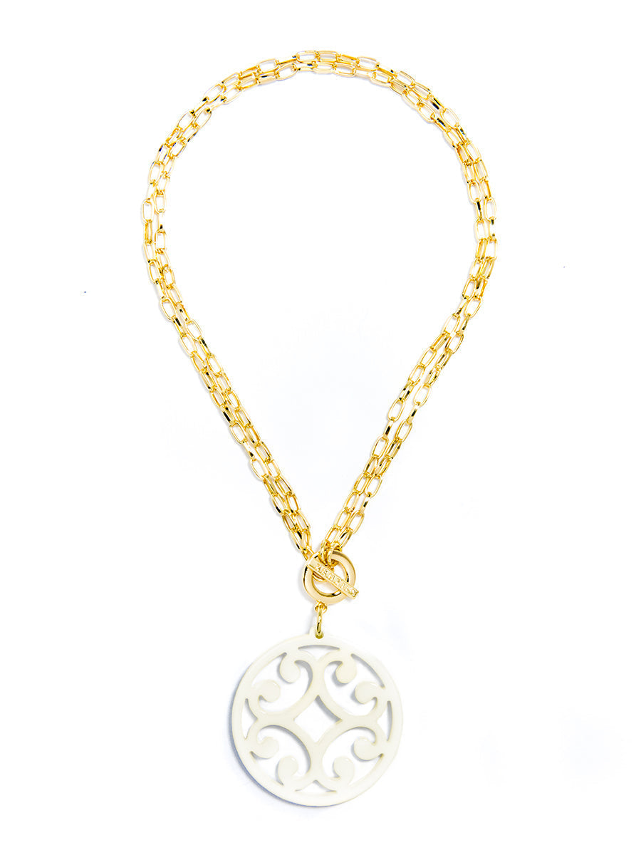 Circle Scroll Necklace