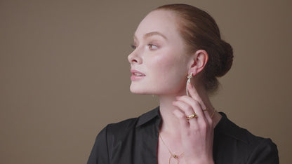 Knotted Crystal Chain Drop Earring