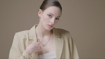 Two Tone Braided Hoop Earring